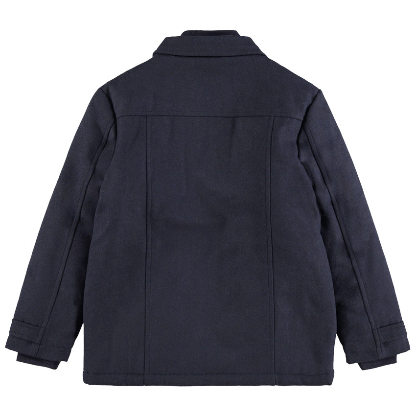 Junior - Parka en drap de laine à double col 