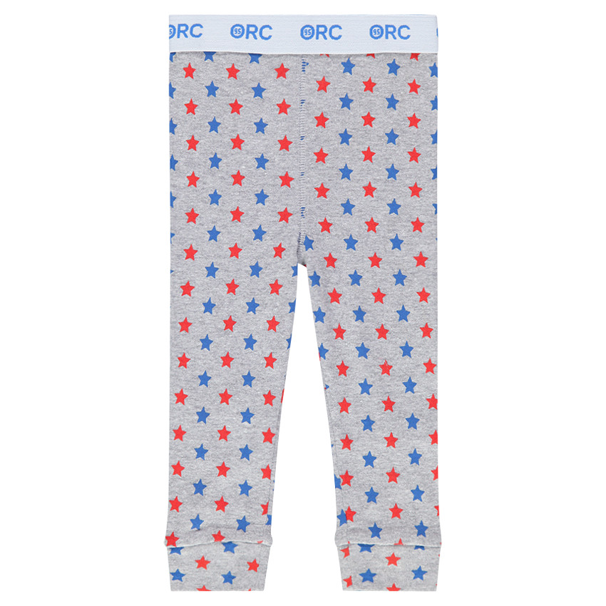 Pyjama en jersey avec pantalon imprimé étoiles 