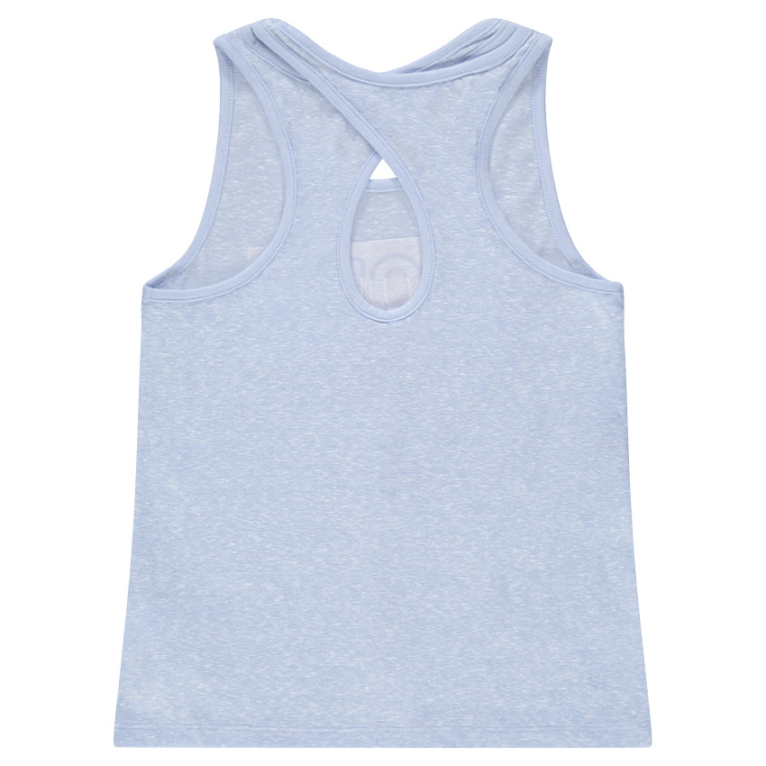 Junior - Débardeur en jersey chiné avec inscription fantaisie 