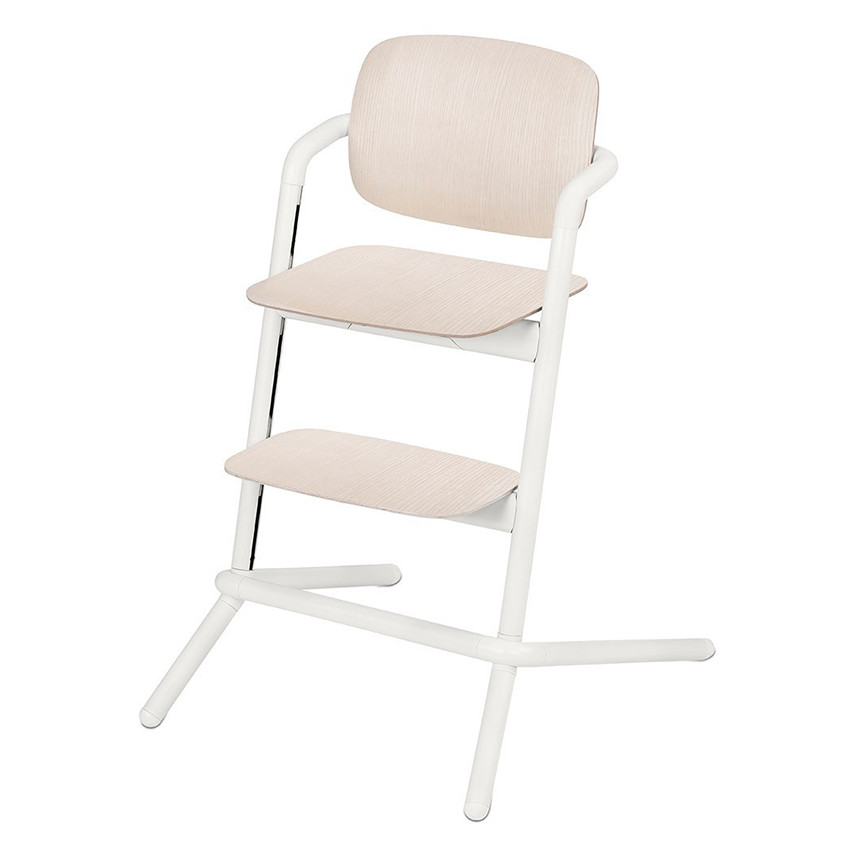 Chaise haute évolutive Lemo Wood - Porcelaine White 