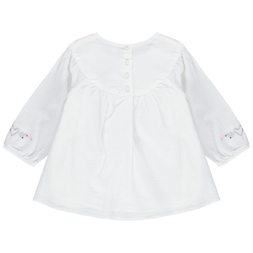 Tunique manches longues à imprimés fantaisie pailletés 