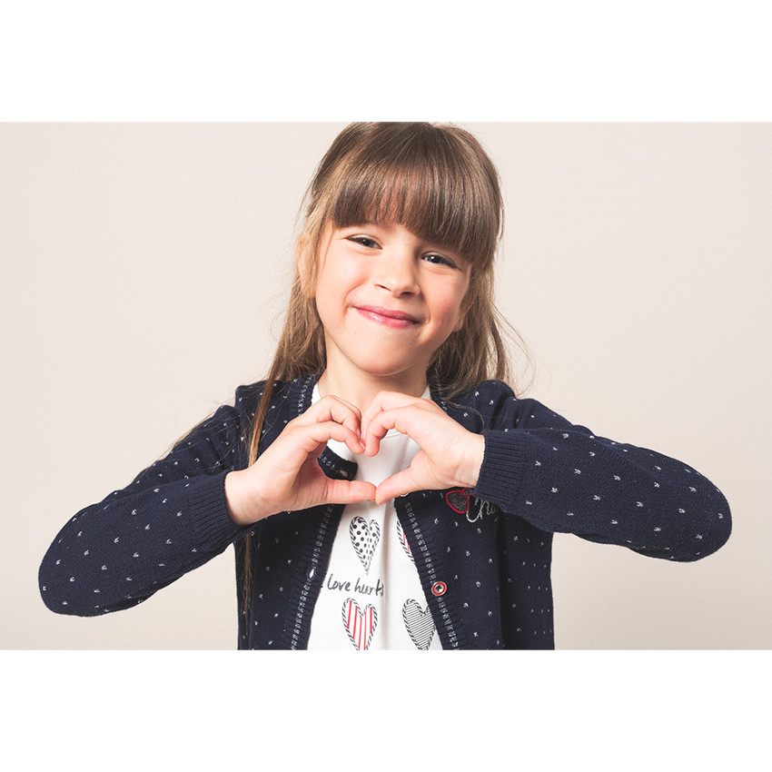 Tee-shirt manches longues avec motif printé sur le devant 