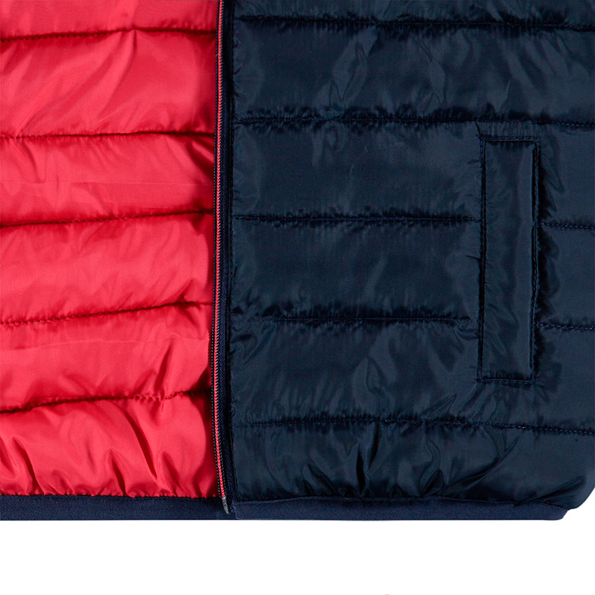 Doudoune light* imperméable à capuche avec sac de rangement imprimé 