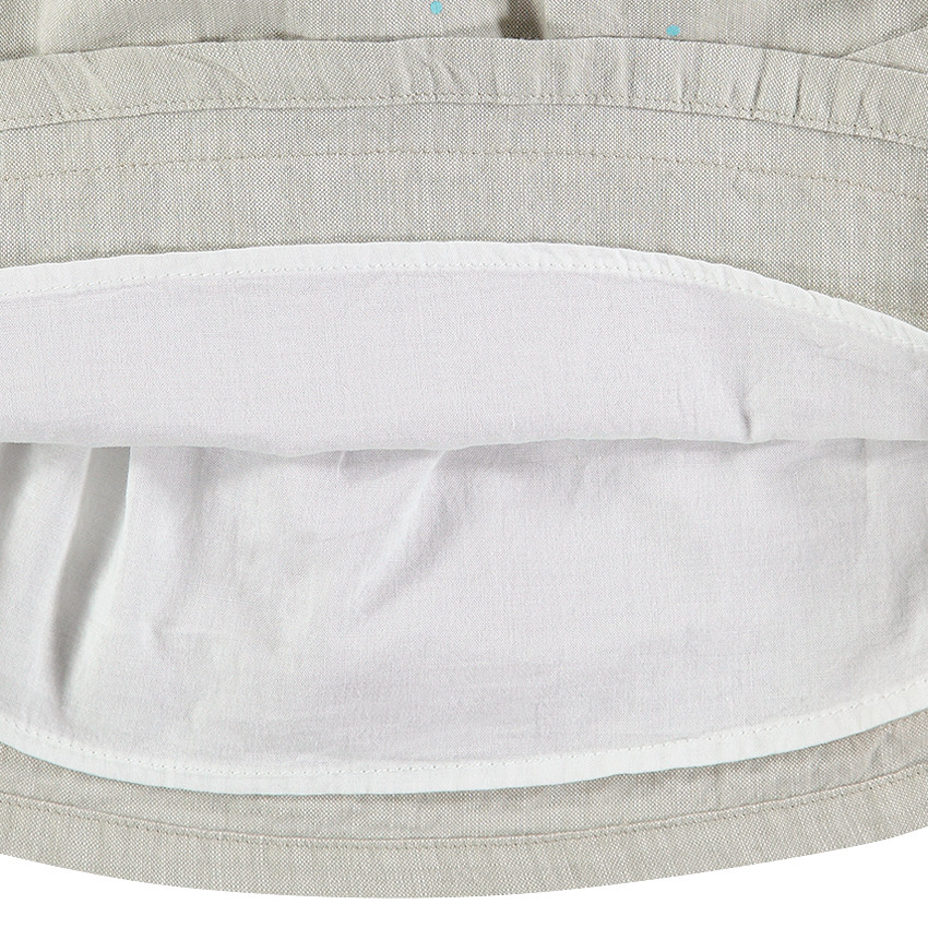 Robe à bretelles volantées avec pieuvre patchée et poches 