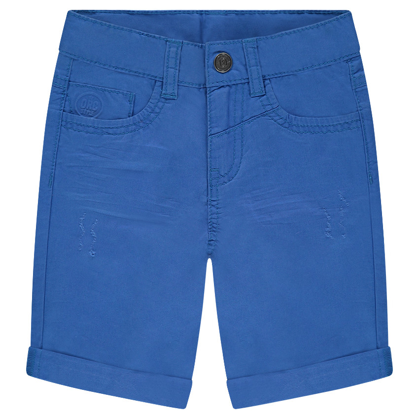 Bermuda en coton surteint effet crinkle 