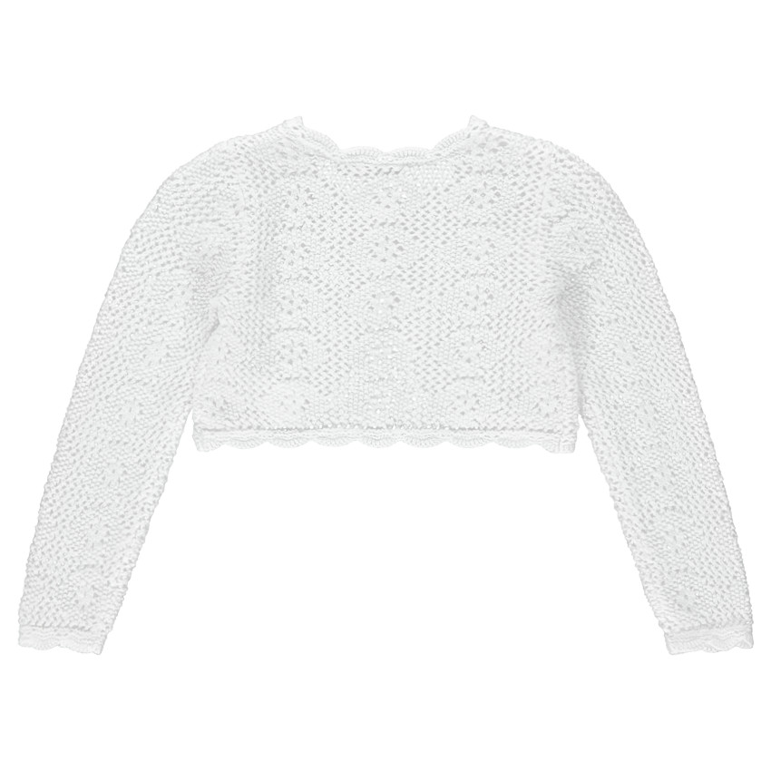 Gilet court en tricot ajouré 