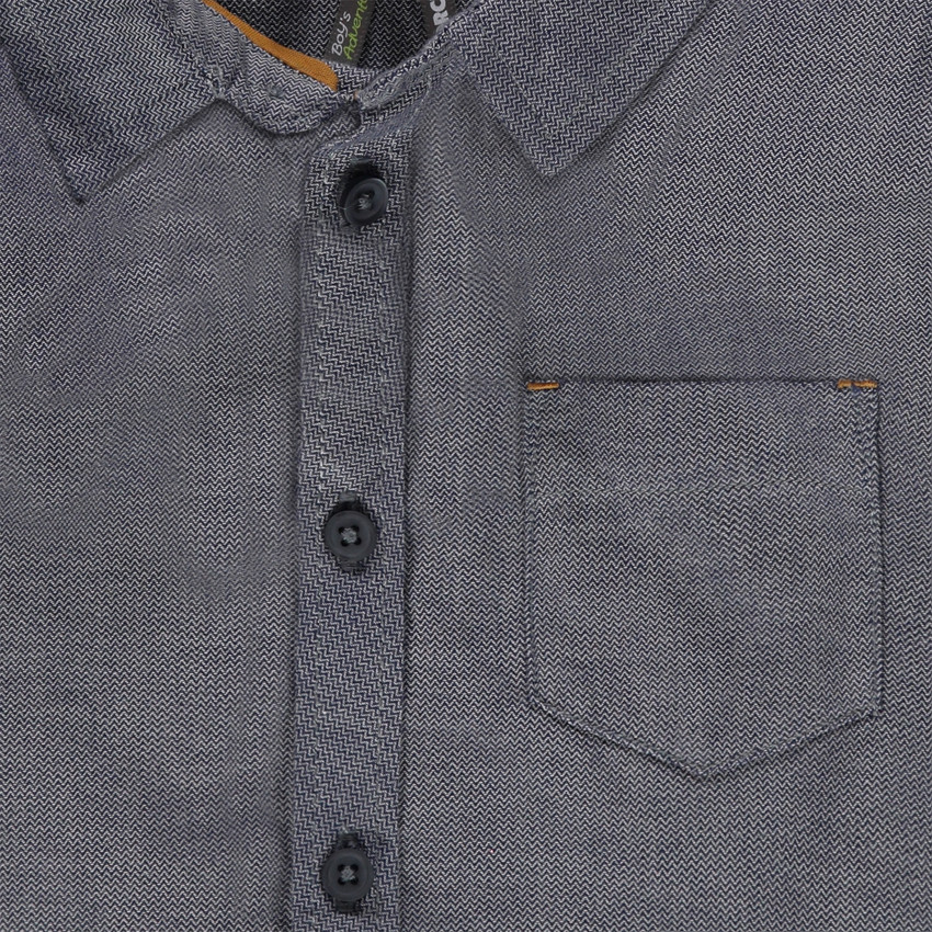 Chemise en coton fantaisie avec poche 