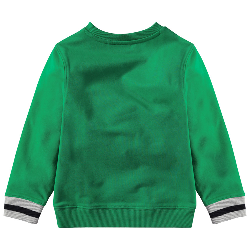 Sweat en molleton uni vert print Marvel Spiderman 