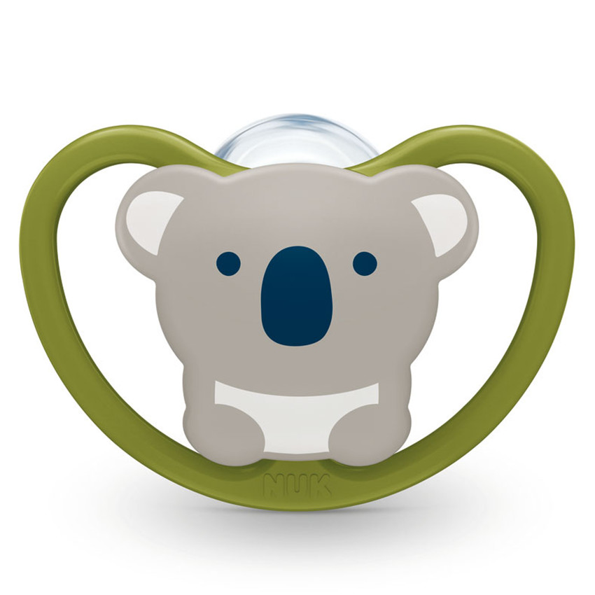 Lot de 2 sucettes silicone Space 18/36 mois - Koala&Tigre 