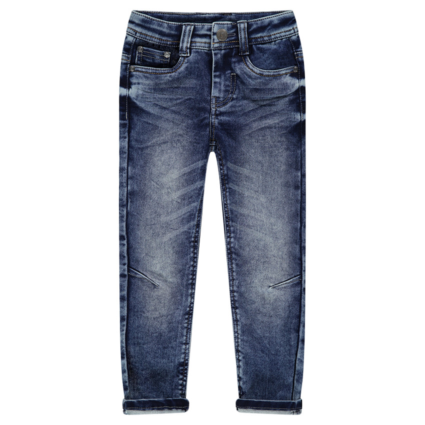 Junior - Jeans en molleton effet used 