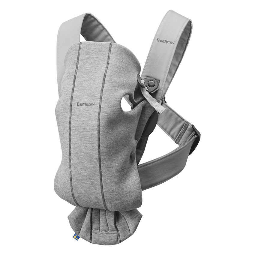 Porte-bébé Mini 3D jersey - Gris clair 