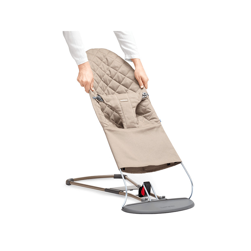 Housse en coton pour transat Bliss - Gris sable 