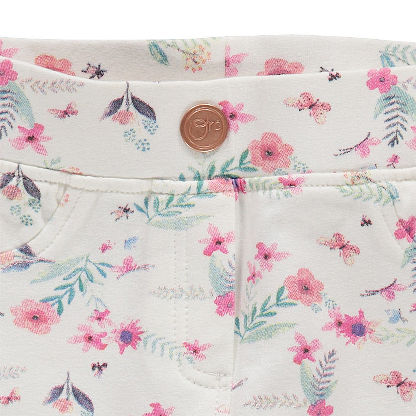 Jegging en molleton imprimé all-over 