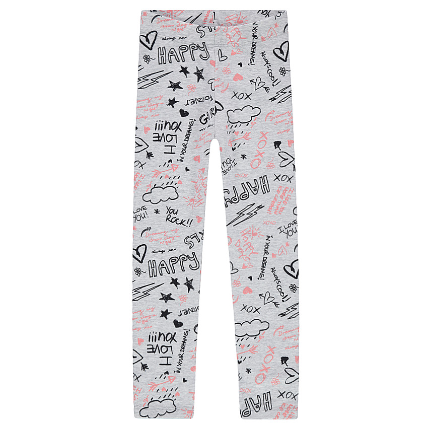 Legging en jersey avec imprimé fantaisie all-over.  