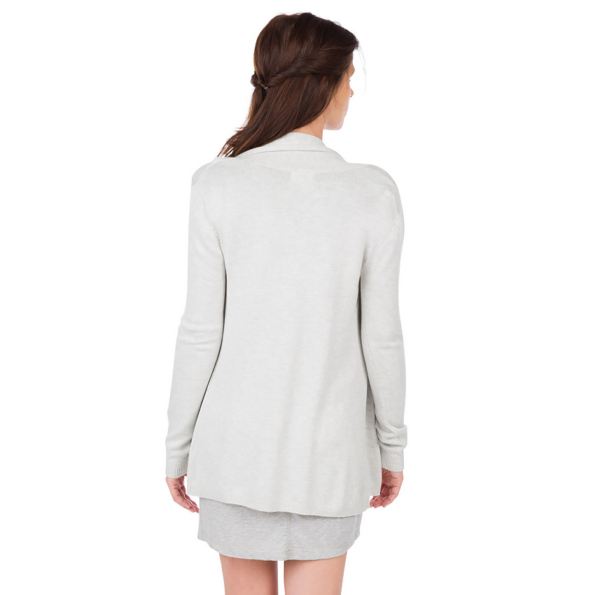 Gilet de grossesse homewear en tricot chiné 