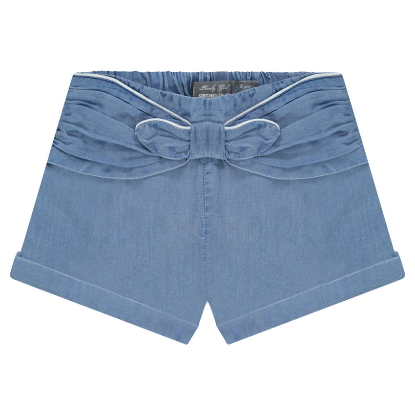 Short en Tencel avec noeud fixe 