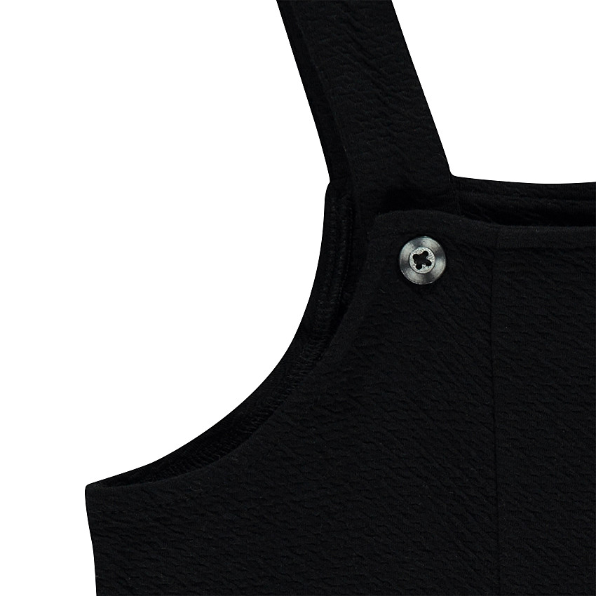 Junior - Robe en maille gaufrée à bretelles réglables 