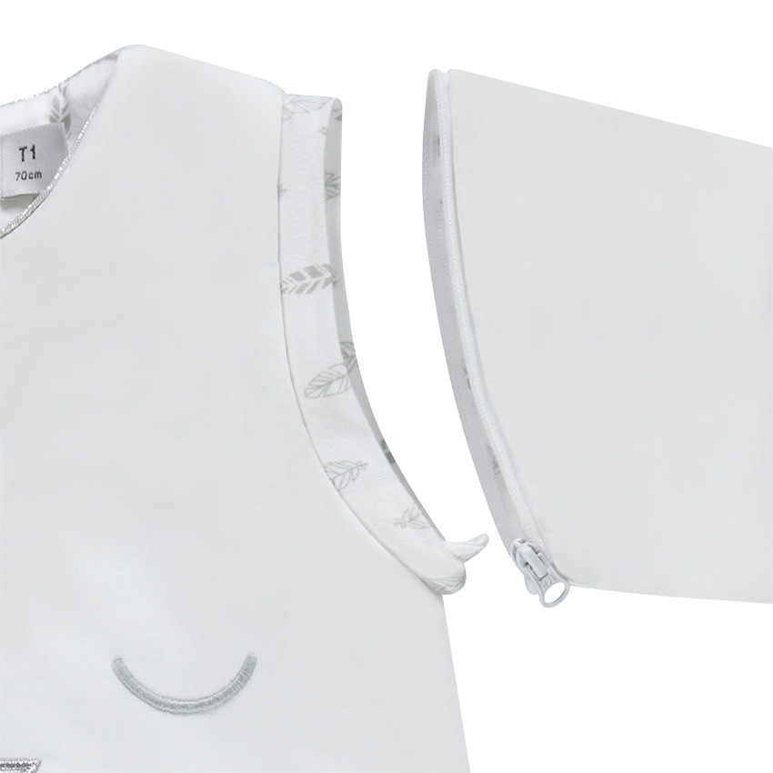 Turbulette en popeline à manches amovibles 