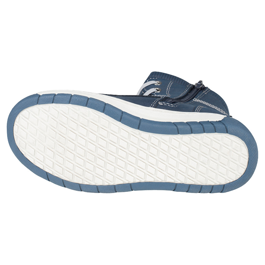 Bottillons hauts à lacets et zip 