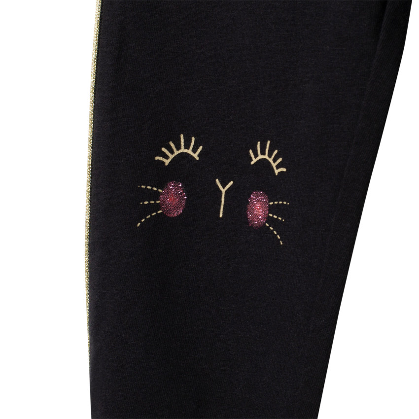 Legging uni print lapins 