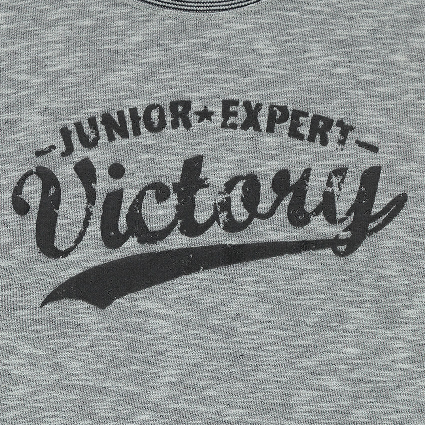 Junior - Sweat en molleton fantaisie avec print effet crinkle sur le devant  