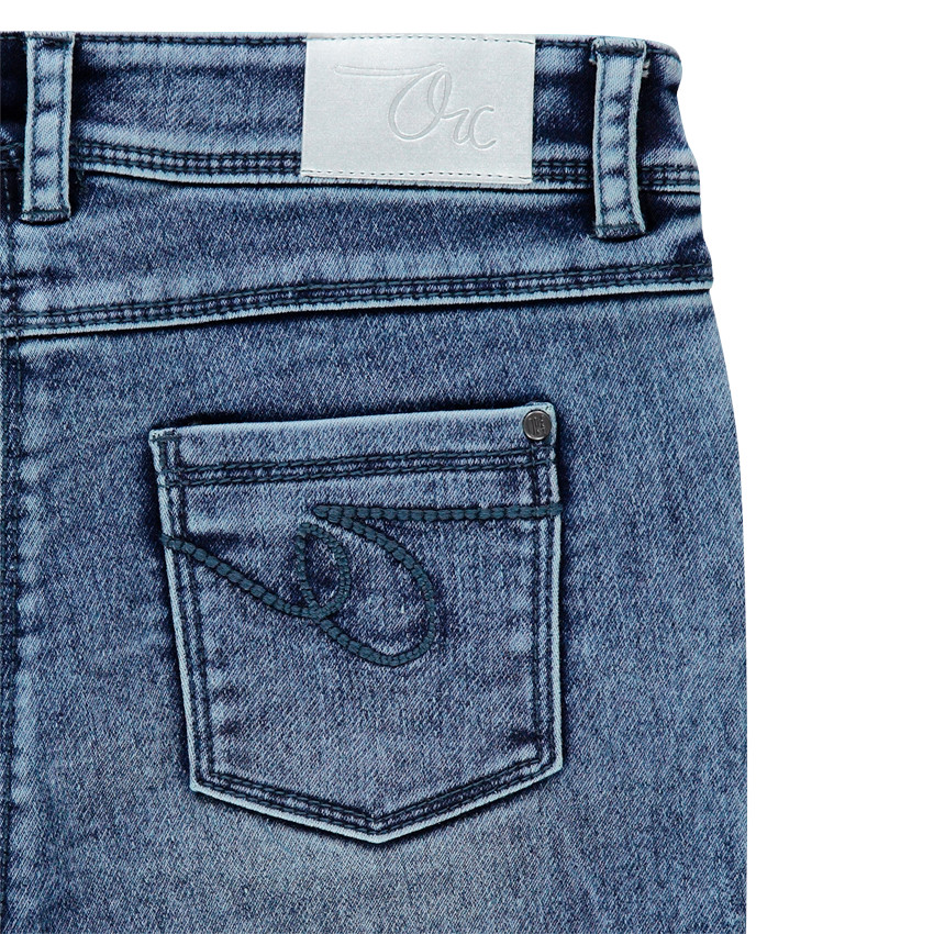 Junior - Jeans slim en molleton effet denim 