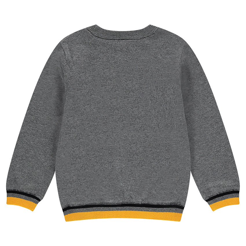 Pull en tricot fin avec motif jacquard 