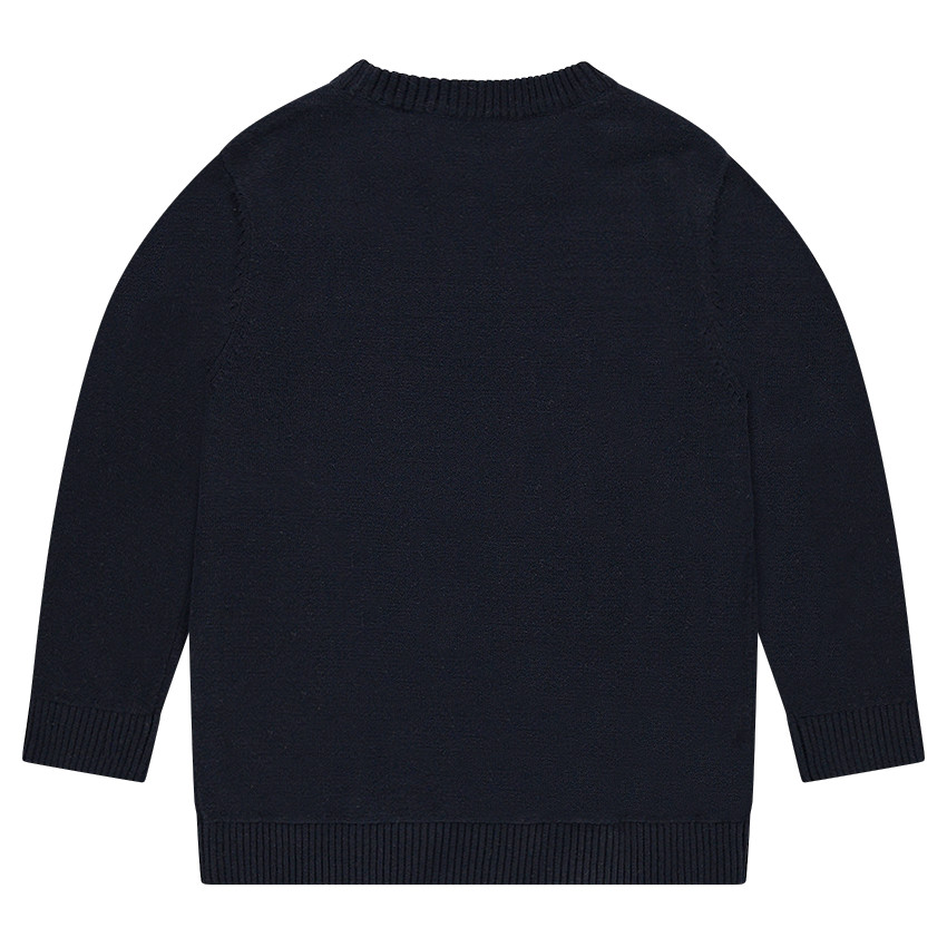 Pull en tricot avec message printé 