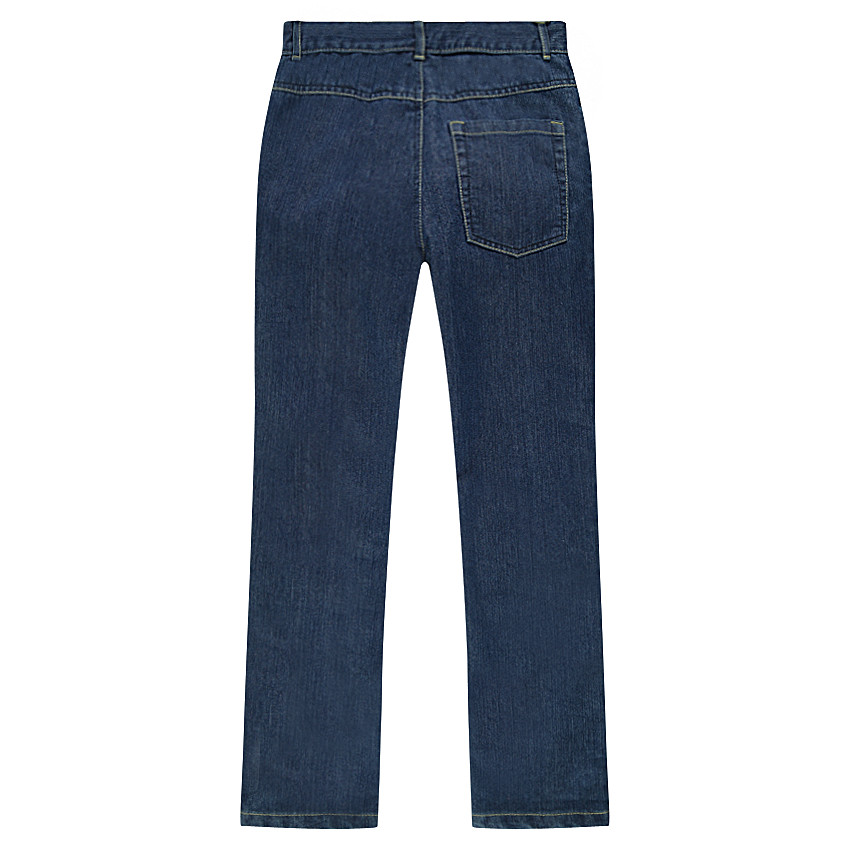 Junior - Jeans coupe droite effet délavé 