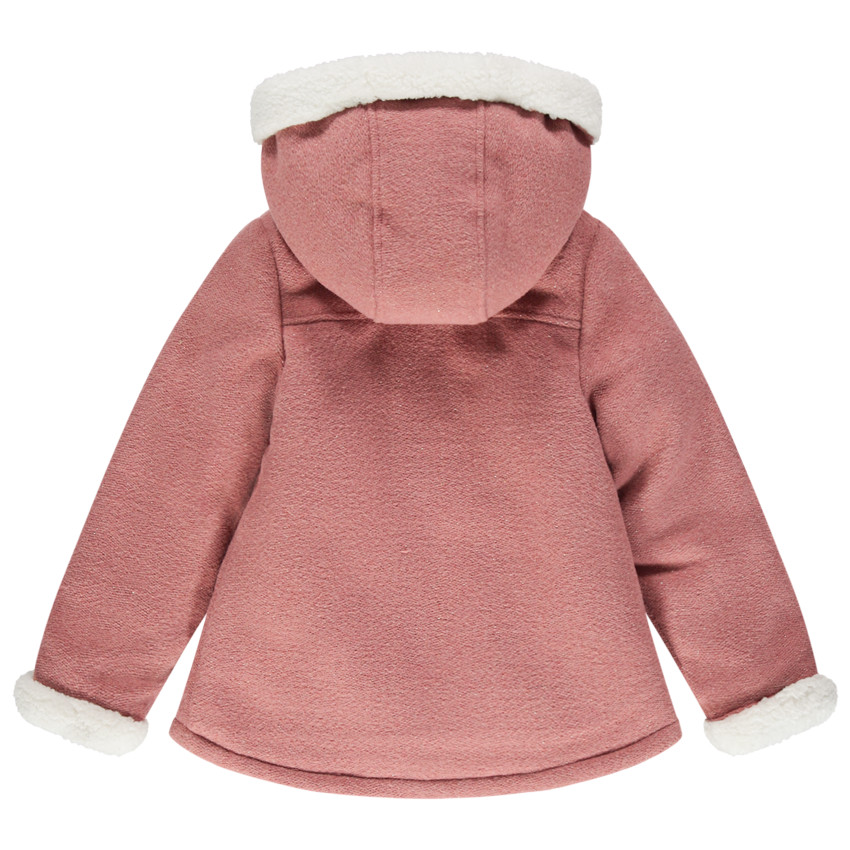 Manteau doublé sherpa à poches pour enfant fille 