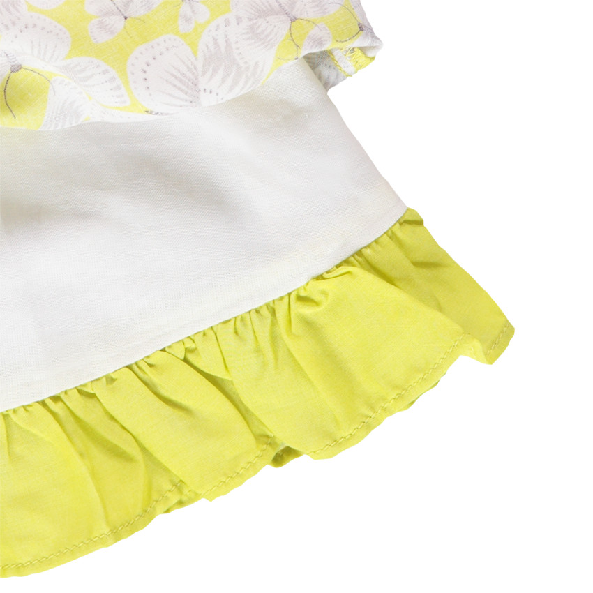 Jupe patineuse à volants imprimée papillons 