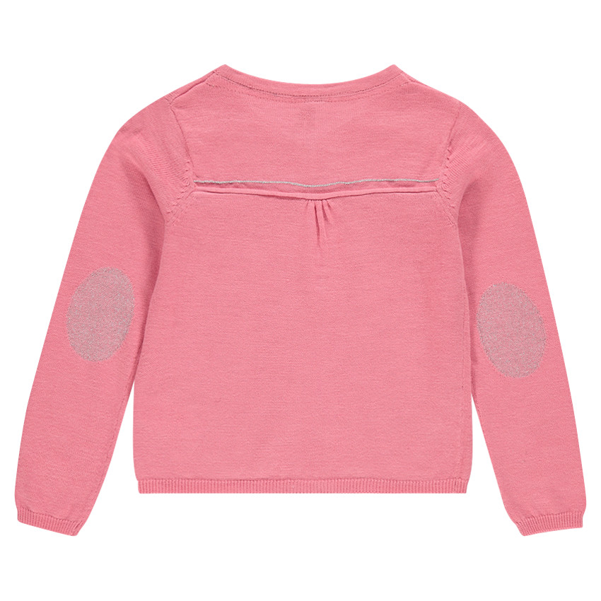 Junior - Gilet uni en tricot slub 