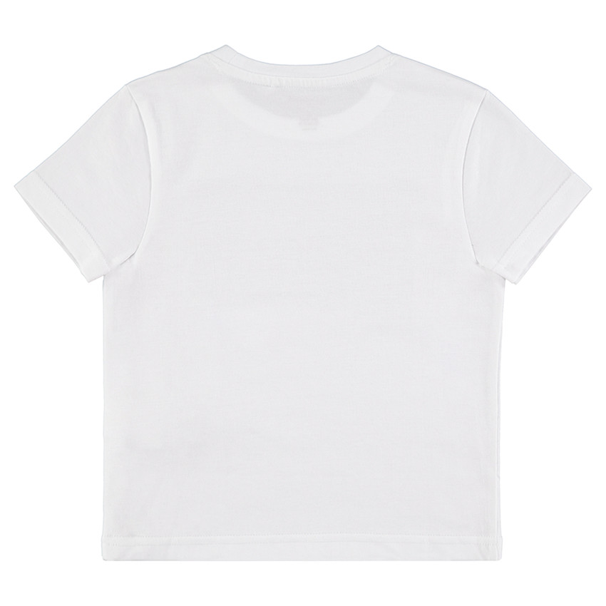 Tee-shirt manches courtes en jersey avec message printé 