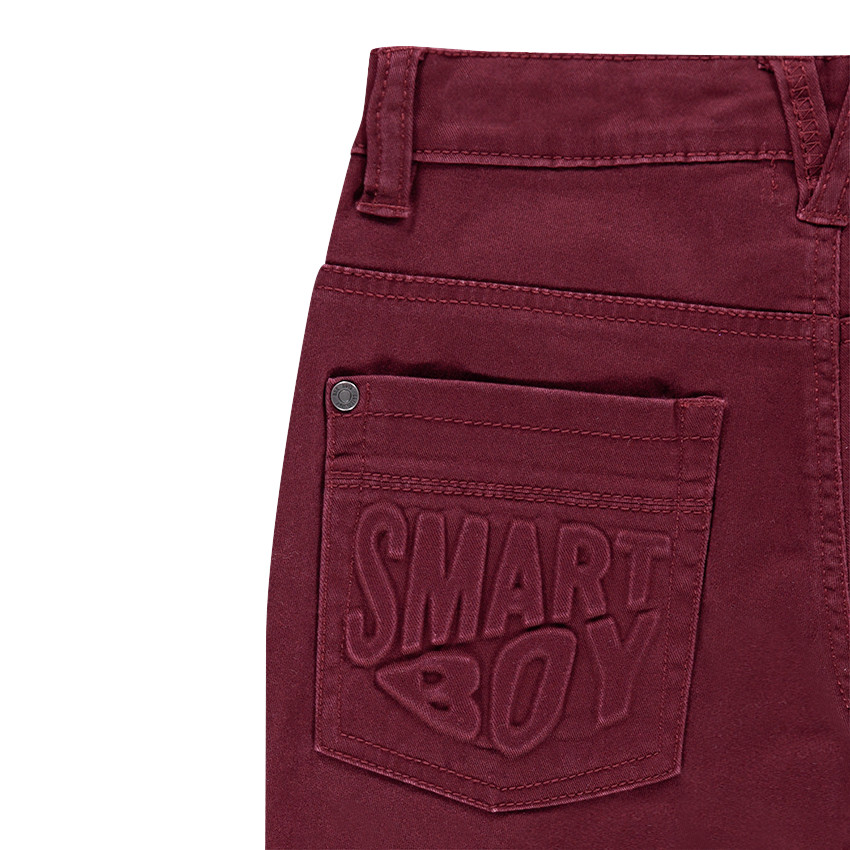 Junior - Pantalon surteint effet crinkle avec inscription reliefée 