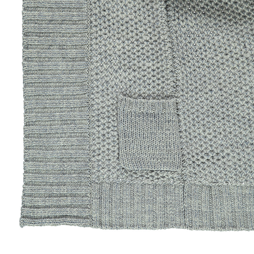 Gilet long en tricot épais avec poches 