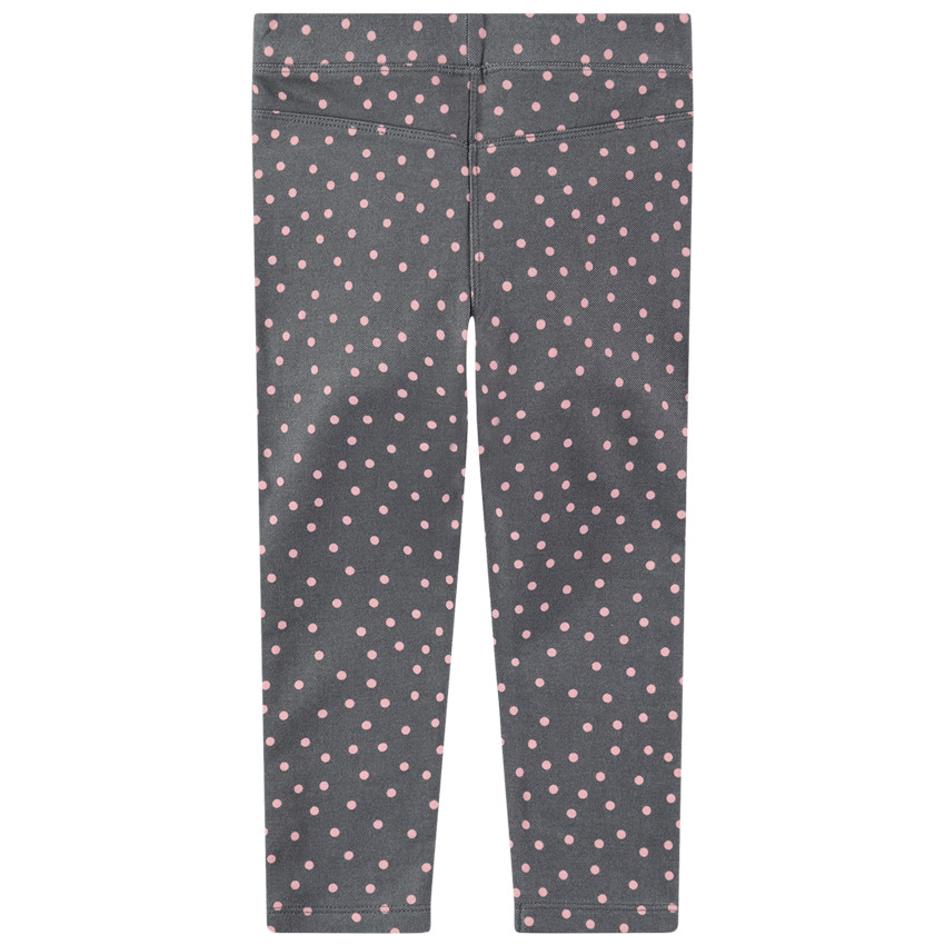 Jegging à pois roses all-over 