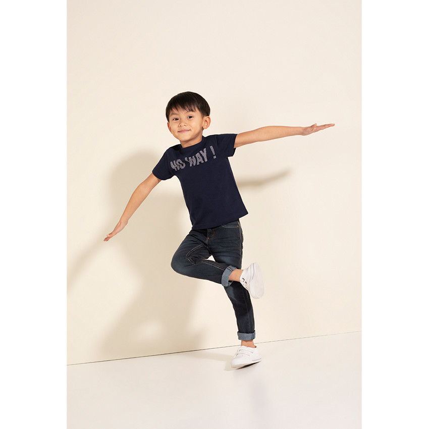 Junior - Tee-shirt manches courtes en jersey avec motif fantaisie printé 