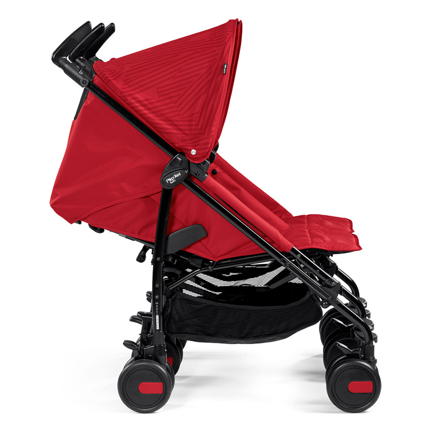 Poussette Pliko mini twin – Geo rouge 