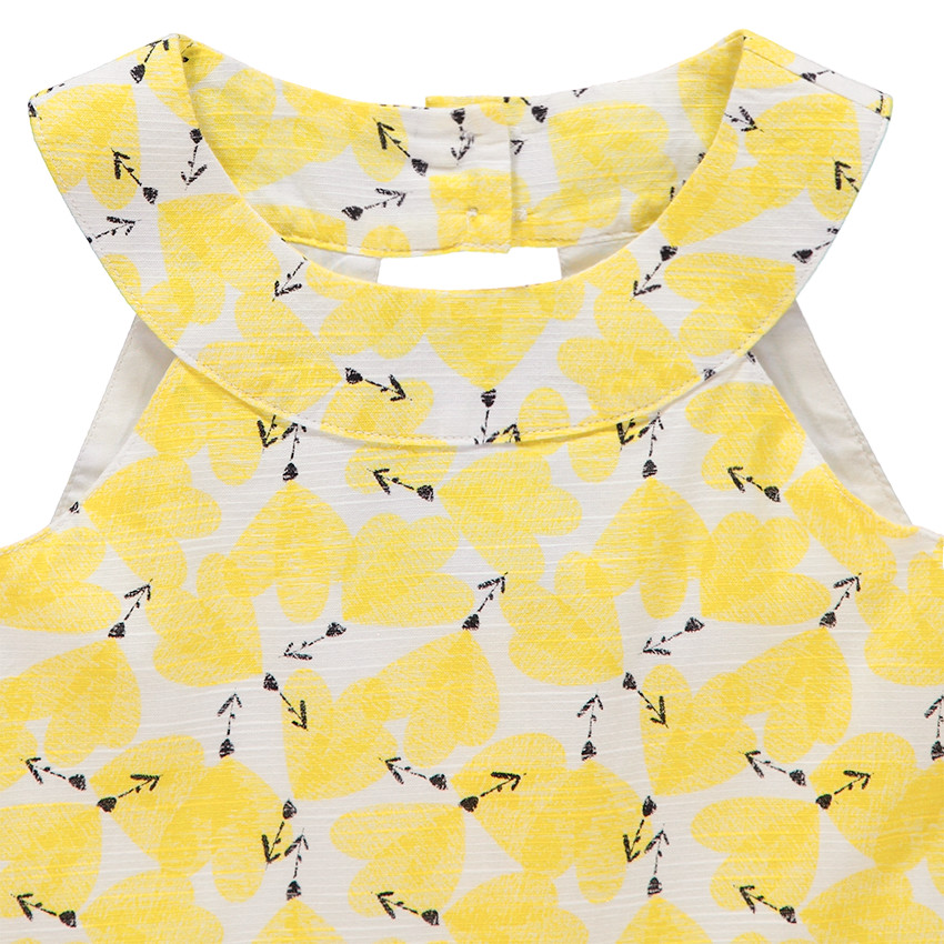 Robe sans manches avec imprimé fantaisie all-over 