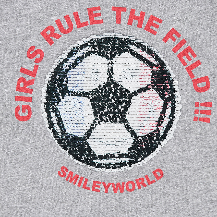 Debardeur  COUPE DU MONDE DE FOOTBALL 2018 avec Smiley en sequins magiques 