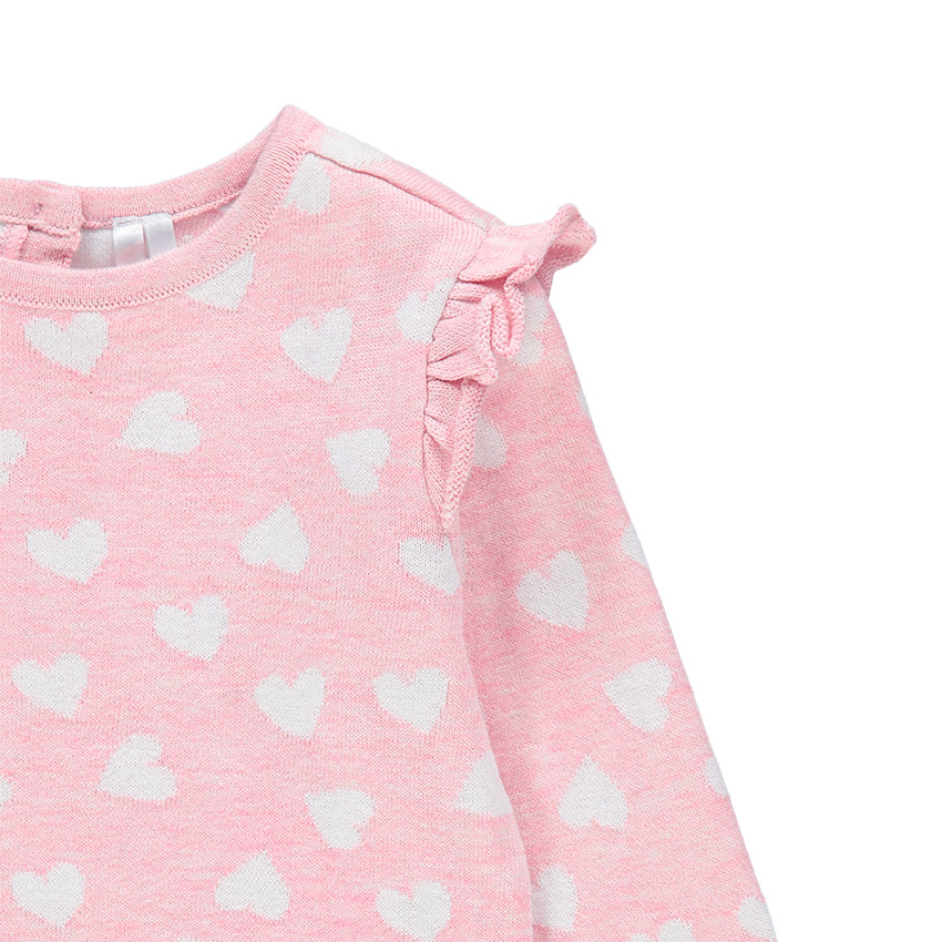 Pull en tricot avec emmanchures volantées 