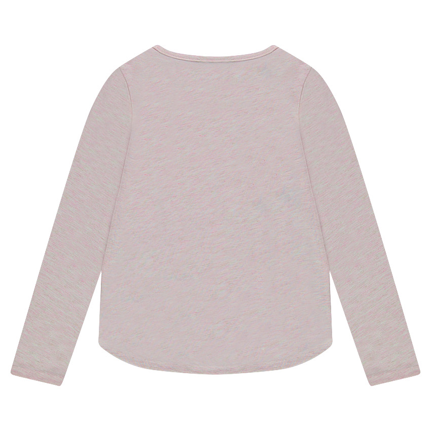 Junior - Tee-shirt manches longues en maille mélangée de fil brillant 