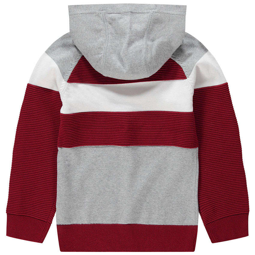 Pull en tricot à capuche avec maille ottoman  