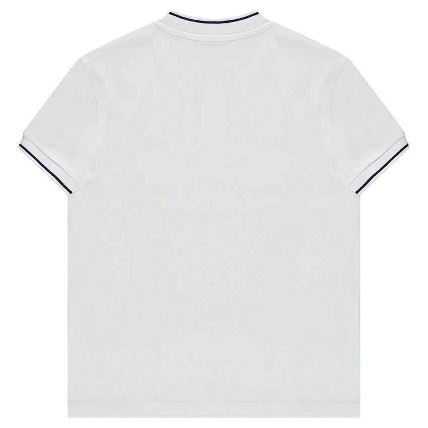 Junior- Polo en piqué de coton avec col teddy 