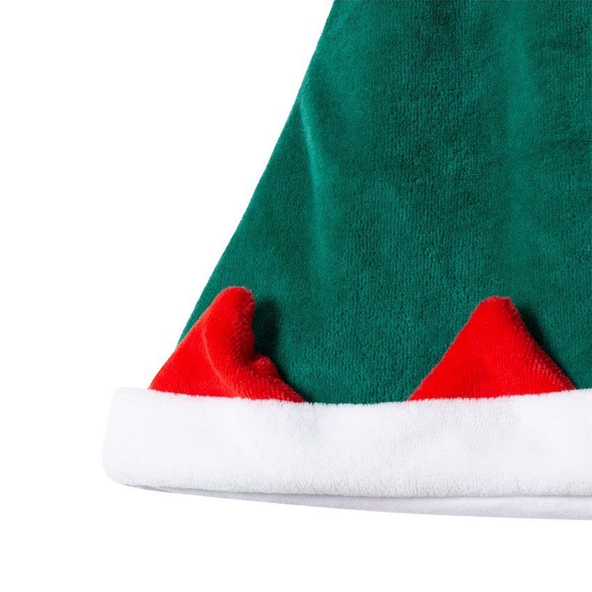 Dors-bien en velours style lutin de Noël 