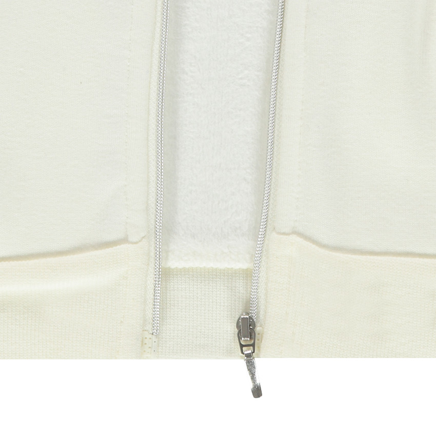 Veste à capuche en molleton doublée sherpa  