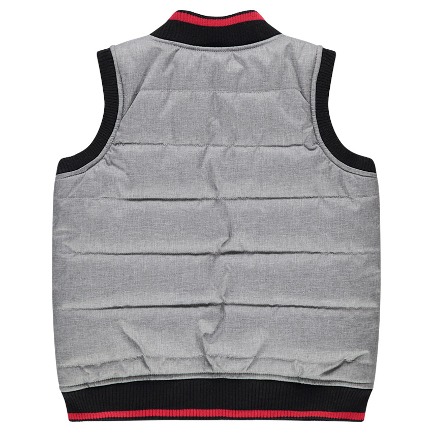 Doudoune sans manches avec poches et col esprit teddy 