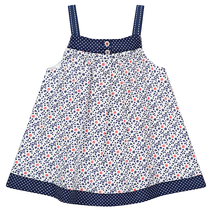 Tunique à bretelles avec fleurs imprimées all-over 