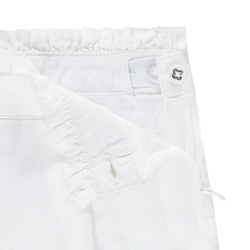 Pantacourt forme palazzo en coton 