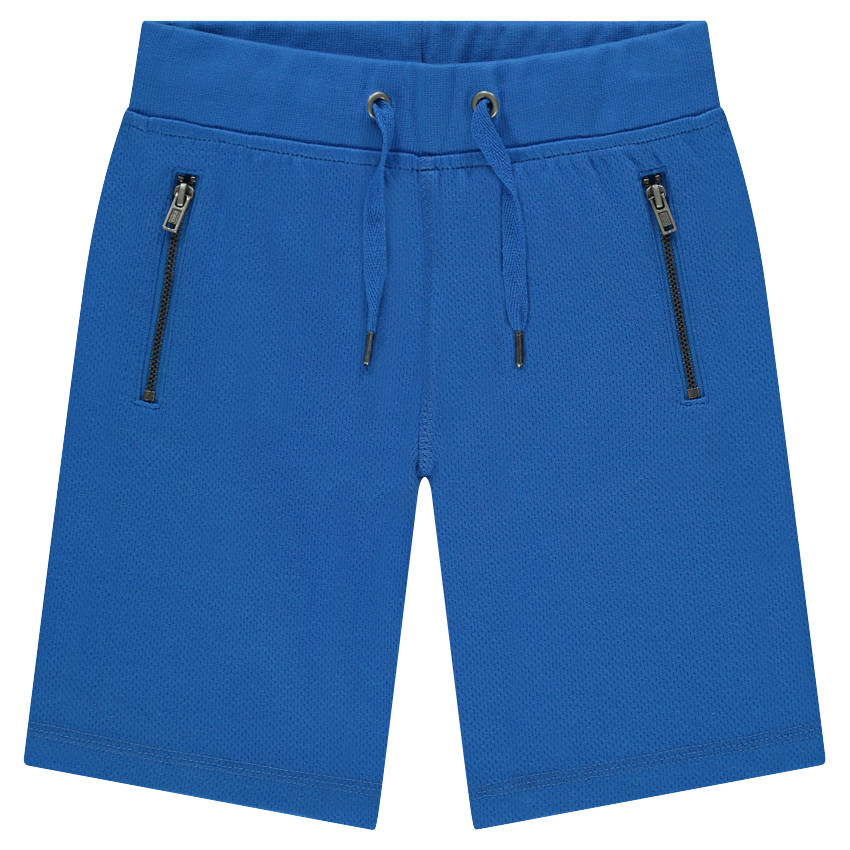 Bermuda en molleton piqué avec poches zippées 